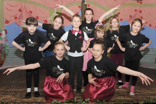 Dancers in BATS' Cinderella, (front, from left) Hollie Chessum, 13, Samantha Bacon, 12, (back, from left) Cassie Bowden, eight, Chloe Inman, nine, Mackenzie Hickling, eight, Olivia Bowden, 12, Lacie Sharpe, six, Cerys Hickling, 10, and Brooke Inman, seven.