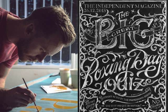 Ashley Willerton designed the front cover of the boxing day magazine for The Independent newspaper.