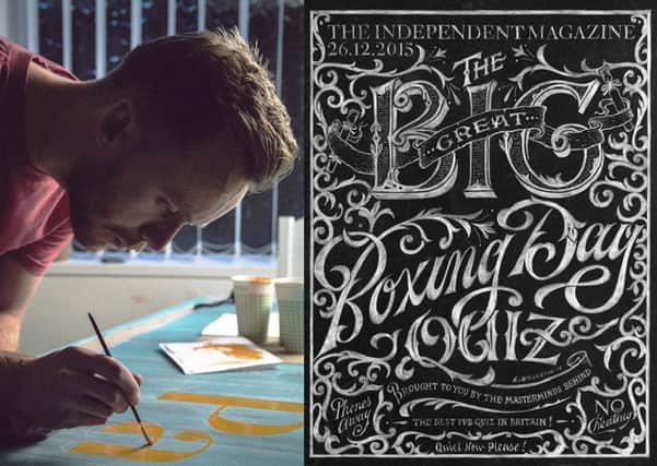 Ashley Willerton designed the front cover of the boxing day magazine for The Independent newspaper.