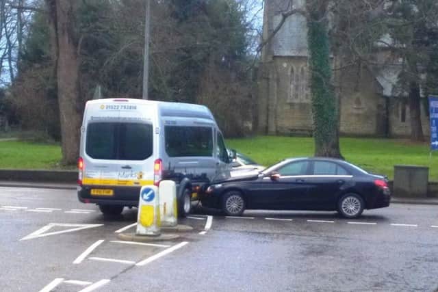The incident took place at the Stanhope Road/A158 junction this morning (January 12).