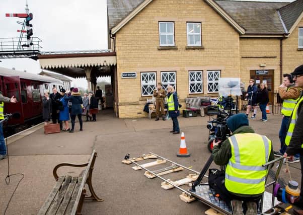 A scene from the filming of Our Shining Sword. Photo: www.Lauraradford.com