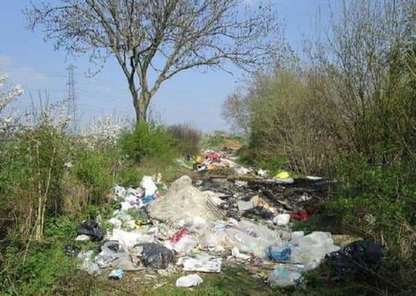 Coun Marianne Overton fears more costly fly tipping like this could be a result of waste tip closures. EMN-160113-175726001