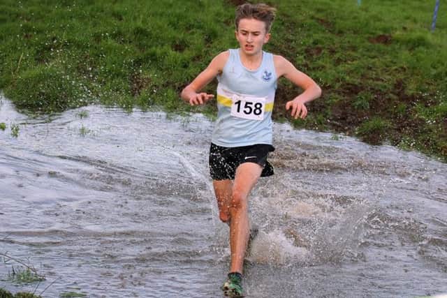 Archie Rainbow took home bronze from the under 15s boys' race EMN-160118-160345002