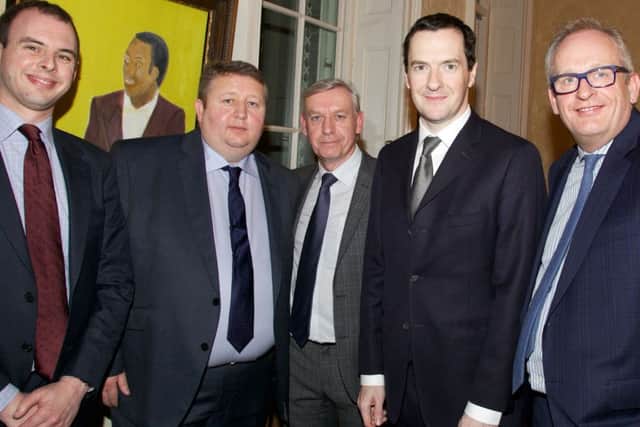 Matt Warman MP, Jonathan Moses, David Newton, the Rt Hon George Osborne MP, Chris Gedney