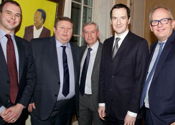 Matt Warman MP, Jonathan Moses, David Newton, the Rt Hon George Osborne MP, Chris Gedney