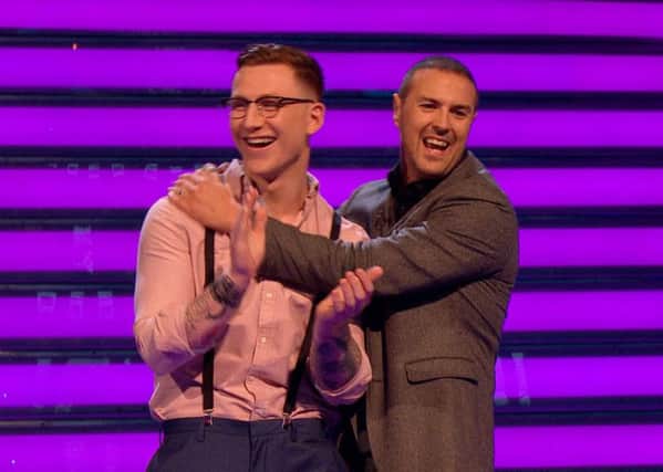 James Woods and Paddy McGuinness on Take Me Out. Image: ITV Pictures