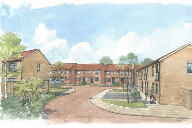 An artisti's impression of the new housing development at Ancaster. EMN-160119-163318001