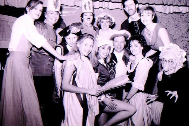 Leadenham pantomime cast back in 1967. EMN-160121-162125001