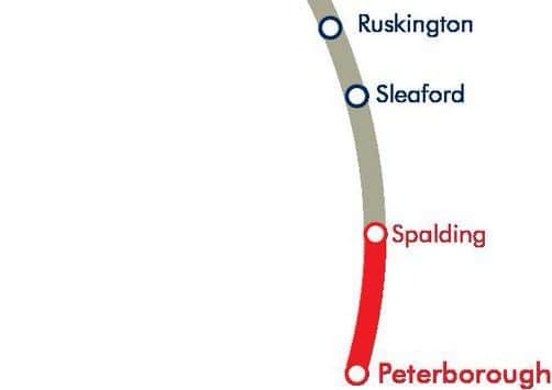 Trains are not running currently between Sleaford and Peterborough