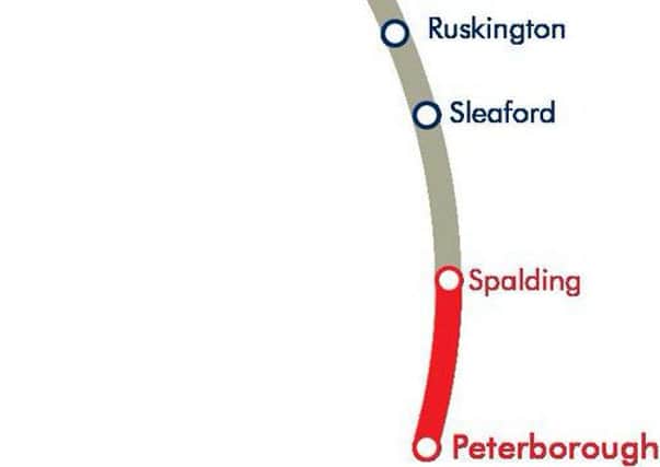 Trains are not running currently between Sleaford and Peterborough