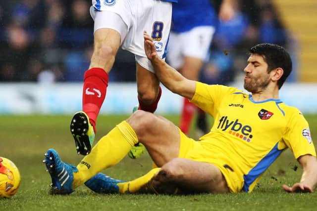 Danny Butterfield in action at Portsmouth.