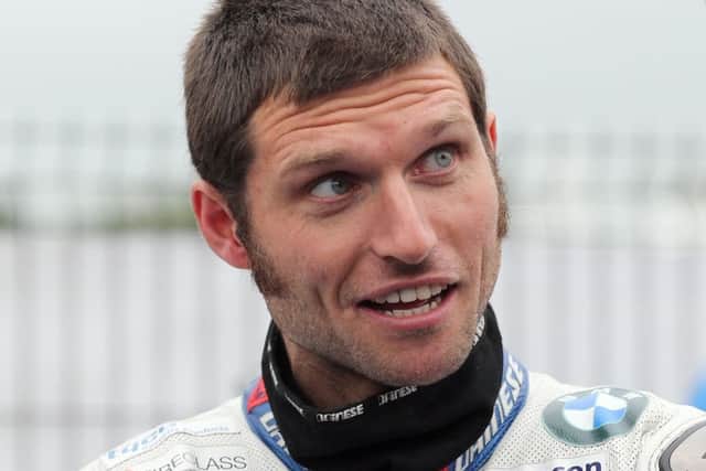 Guy Martin (Tyco BMW) during practice at the Ulster Grand Prix at Dundrod EMN-160121-154051002