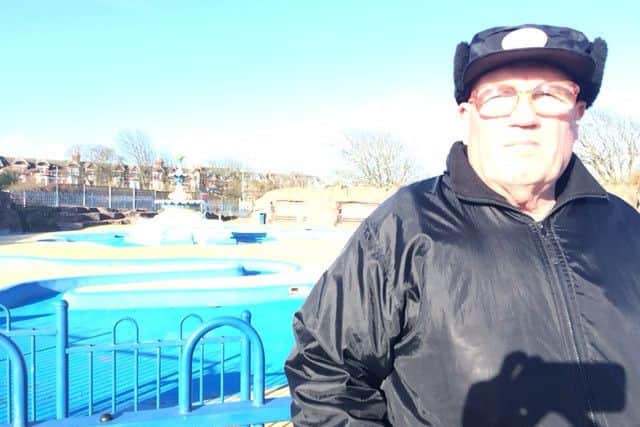 Coun Malcolm Gabbitas outside the Fairy Dell in Skegness. ANL-160128-145908001