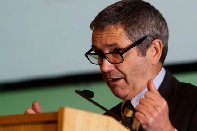 Steve Ward speaking at last year's farming conference EMN-160127-134745001