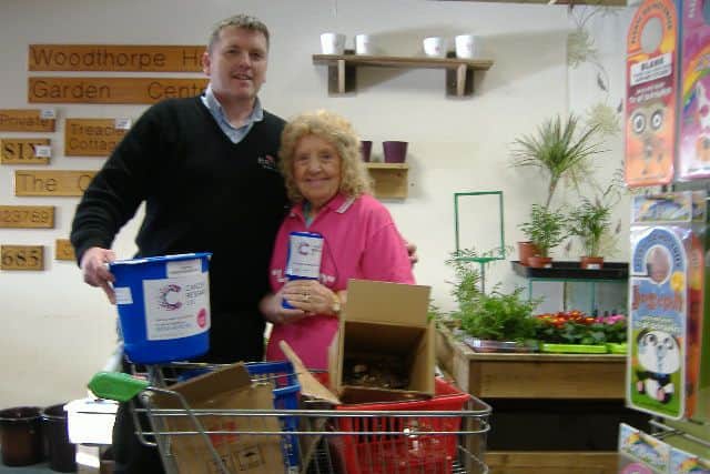 General manager Philip May handed over £1,044 to Lillian Eaton, co-ordinator of Lilli Aid