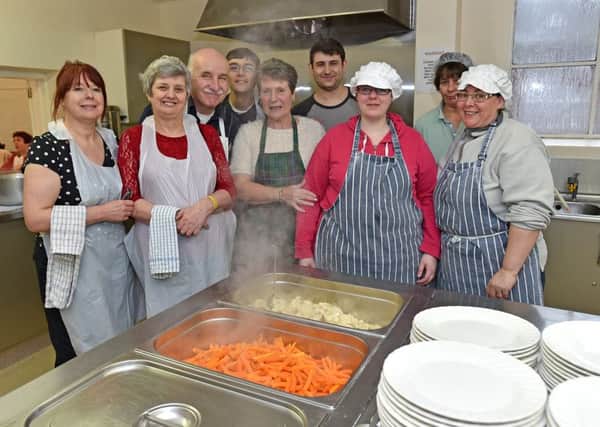 Volunteers at Horncastle Luncheon Club EMN-160125-170231001