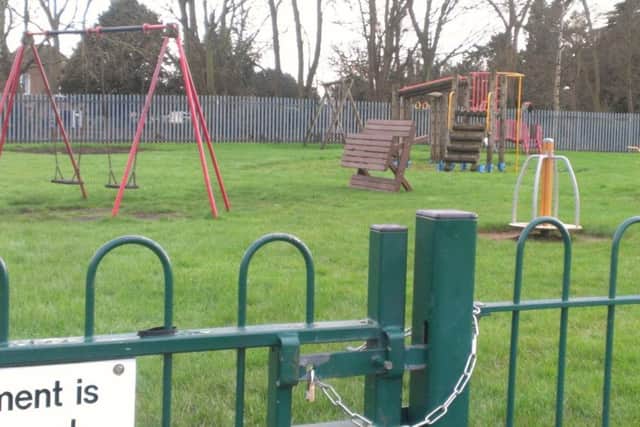 A play area in Ancaster Avenue, Spilsby, has been closed for repairs. ANL-160126-145538001