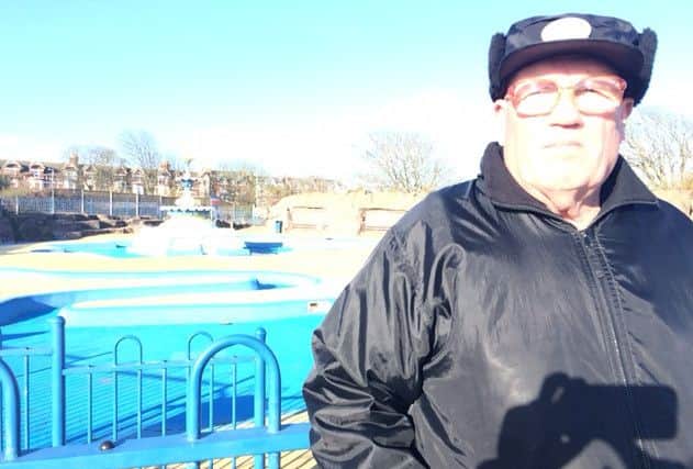 Coun Malcolm Gabbitas outside the Fairy Dell in Skegness. ANL-160128-145908001