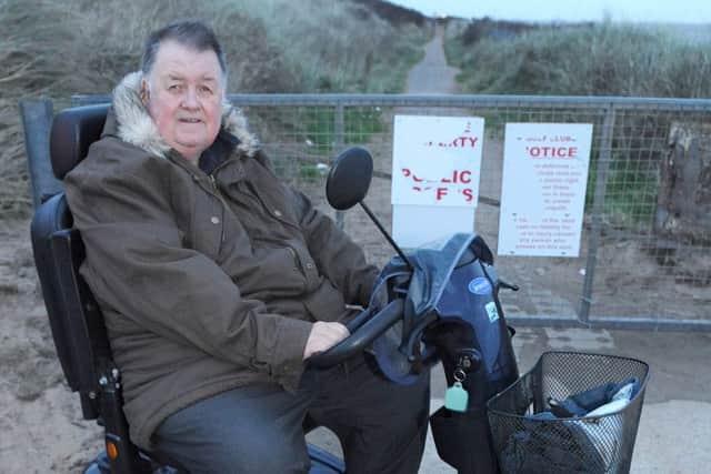 Paul Marshall who is campaigning to get the coastal path opened from North Shore in Skegness to Winthorpe. ANL-160802-105552001