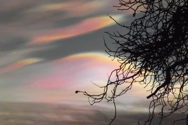Rare Nacreous Clouds were seen in Lincolnshire last week.