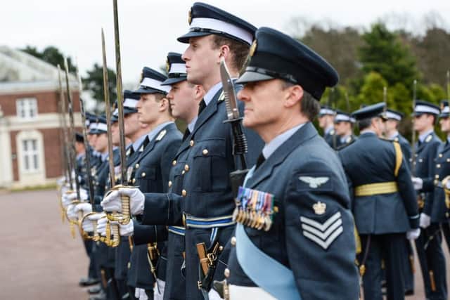 An Ensign Raising Ceremony and Church Service was held to commemorate Founders' Day and the College's 100th anniversary. Photo By: Laurence Platfoot. CRN-OFFICIAL-20160205-0155
