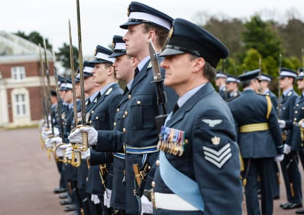 An Ensign Raising Ceremony and Church Service was held to commemorate Founders' Day and the College's 100th anniversary. Photo By: Laurence Platfoot. CRN-OFFICIAL-20160205-0155