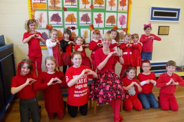 Ruskington Winchelsea Primary school supported British Heart Foundation Day last week.