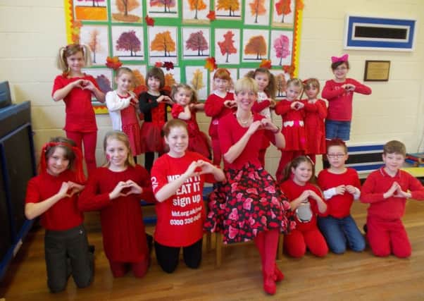 Ruskington Winchelsea Primary school supported British Heart Foundation Day last week.
