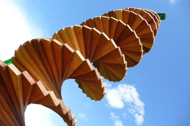 Get to grips with wood as a material with local wood worker and sculptor Mark Clarke. Create your version of his well know wooden helix sculpture. EMN-160402-142950001