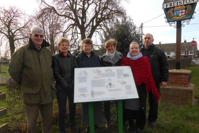 Freiston's new parish notice board.