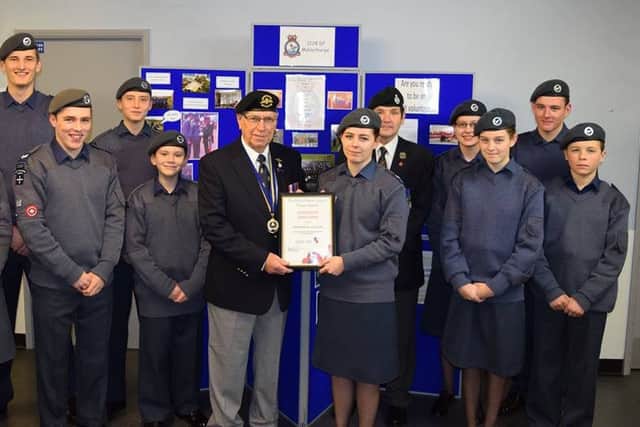 1228 Mablethorpe Air Cadets recently received a certificate of appreciation from the Royal British Legion.