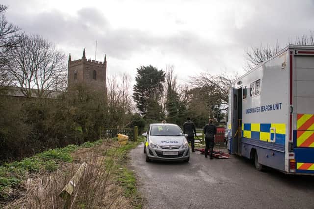 The body was found in a drainage dyke in Sutton Road, Trusthorpe.