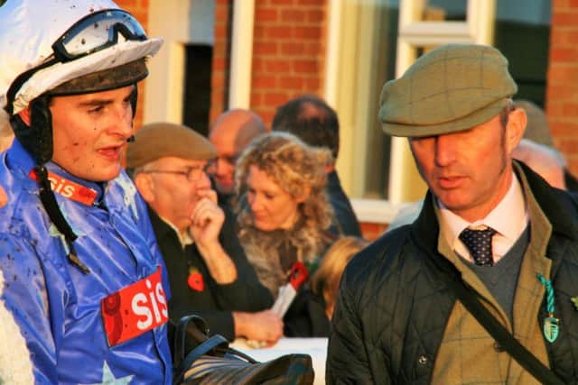 Jockey turned trainer Nick Kent (right) rode as an amateur in point-to-points and under rules EMN-160802-144804002