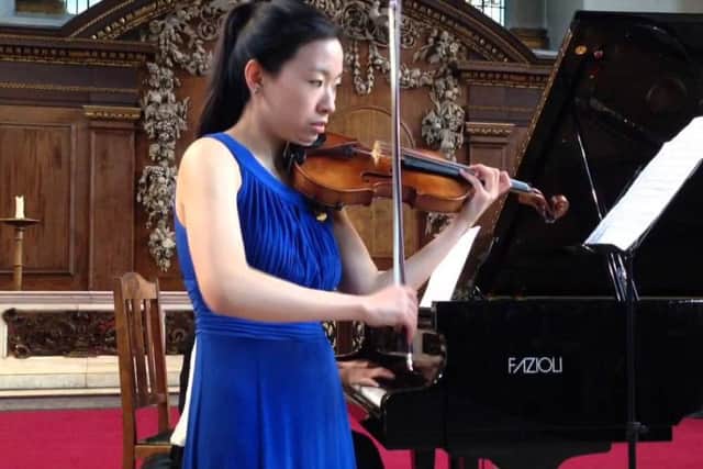 Prodigious violinist Soh-Yon Kim from South Korea is performing in Spalding tomorrow night.
