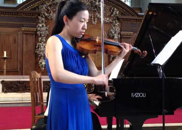 Prodigious violinist Soh-Yon Kim from South Korea is performing in Spalding tomorrow night.