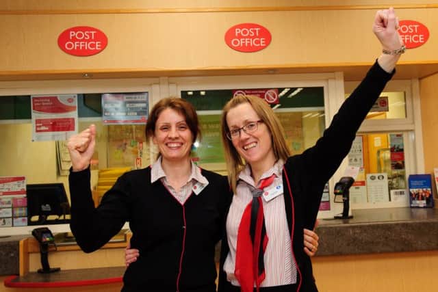 Gold award winning Woodside Post Office staff of Sleaford, from left - Michelle Young and Stephanie Lewis. Photo: Chris Vaughan Photography EMN-161202-151018001