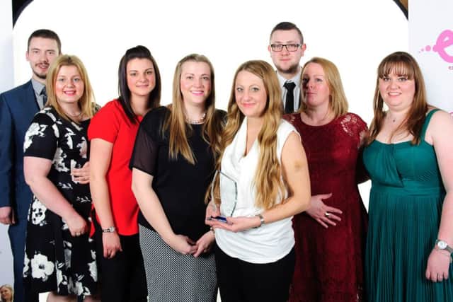 Navenby foot store staff at Lincolnshire Co-operative staff awards evening.
Photo:Chris Vaughan Photography EMN-161202-150940001