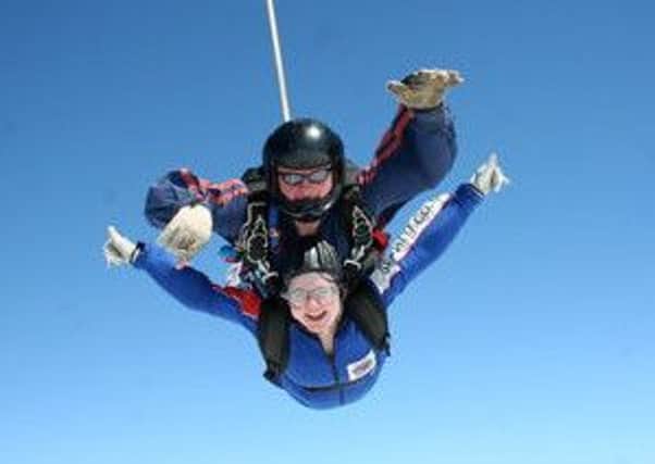 Skegness Rotarian Lucy Hawley raised ?1000 for the St Barnabus Hospice doing a skydive and now faces two more extreme challenges. ANL-161202-120712001