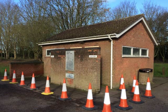 Stickney Park toilets have been subject to vandalism.