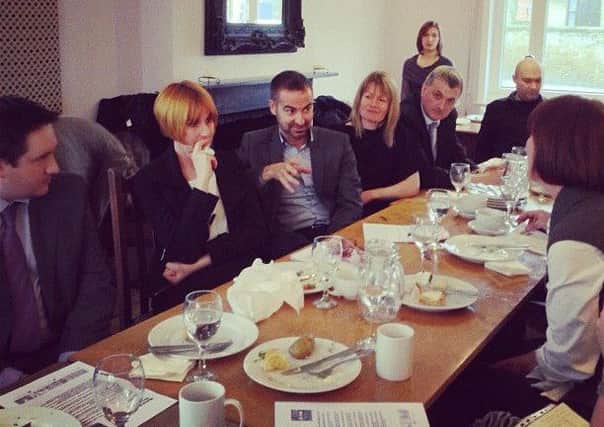 MR BIG meeting with Mary Portas when she visited the town for a review part way through the process EMN-160222-101715001