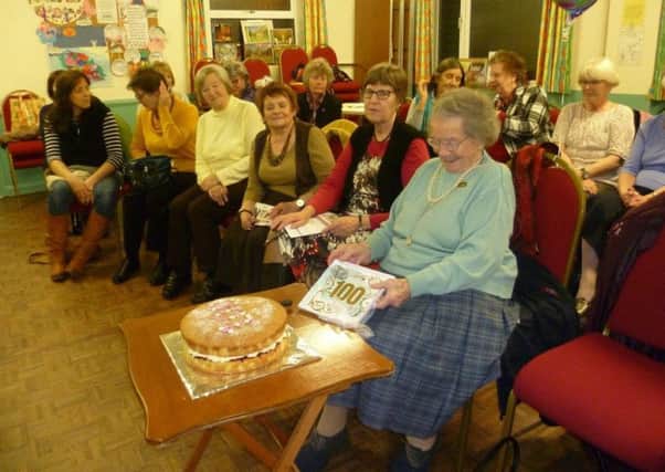 Ruskington WI member Peggy Sellars celebrated her 100th birthday with the WI.