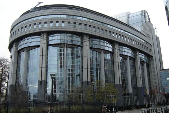 The European Parliament building in Brussels. DS