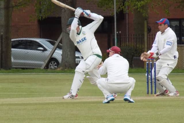 Market Rasen CC's new First XI skipper Liam Scales at the crease last season EMN-160215-113907002