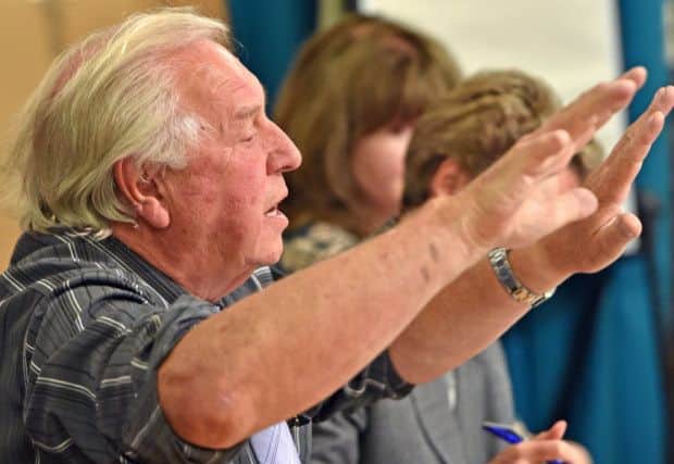 Coun Brian Burbidge takes charge at a planning meeting EMN-160215-131017001