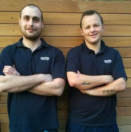 Andrew Baker (right) and colleague Ian Stones.