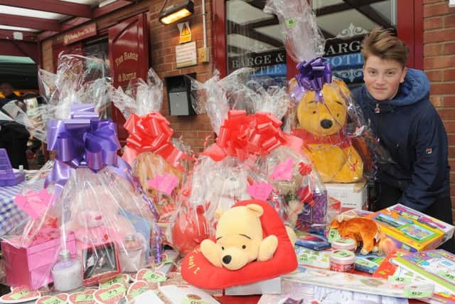 Valentine's theme Teenage Market and family fun day. George Terry on his stall Terry's Treasures.