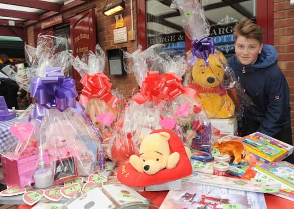 Valentine's theme Teenage Market and family fun day. George Terry on his stall Terry's Treasures.