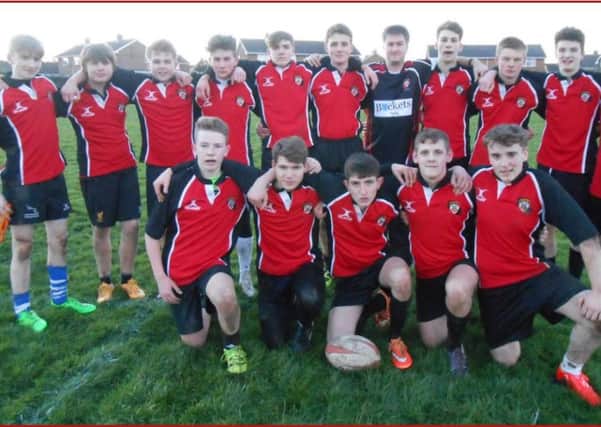 Cordeaux Academy's Year 11 rugby team EMN-160215-165908002