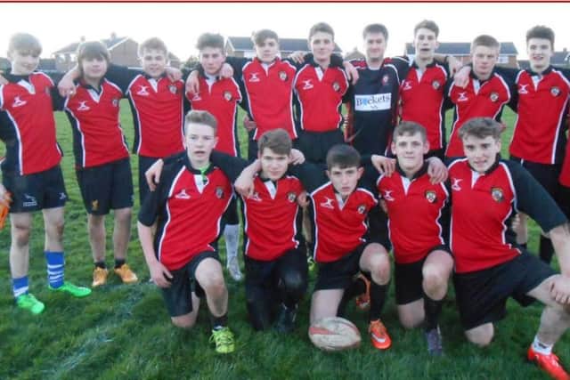 Cordeaux Academy's Year 11 rugby team EMN-160215-165908002