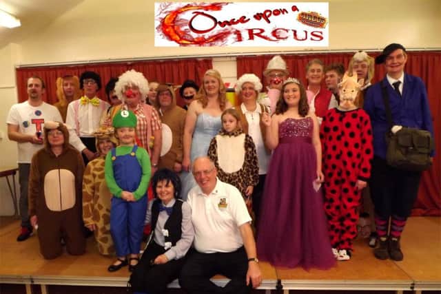 The cast of the Lions pantomime 'Once Upon a Circus....' EMN-160216-130542001
